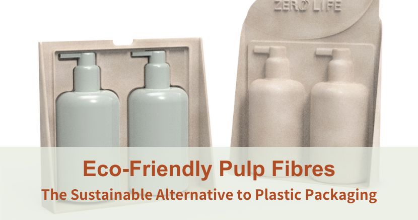 Eco friendly pulp fibres plastic free packaging